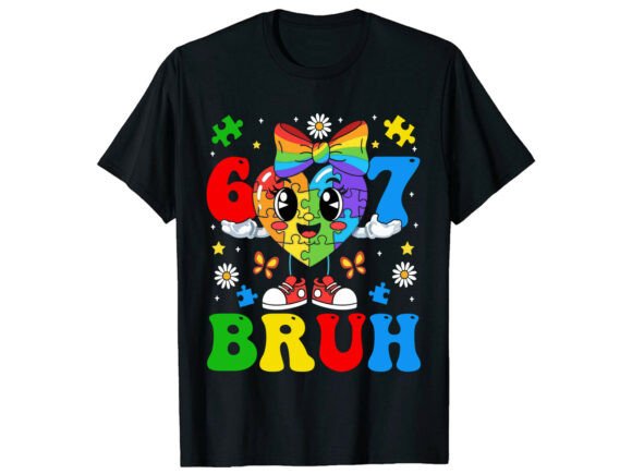 67 Bruh Puzzle Heart T-Shirt Graphics Review