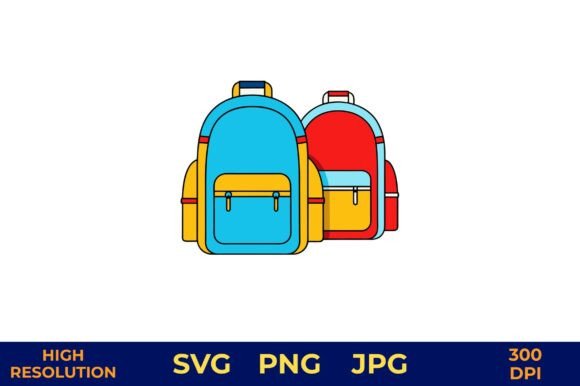 Backpacks Vector: Graphics & Illustrations