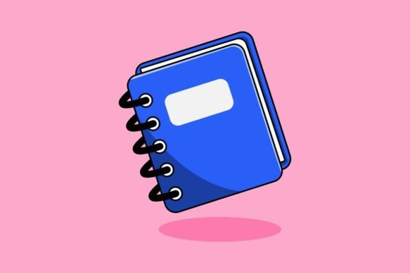 Blue Notebook Graphics & Illustrations Review