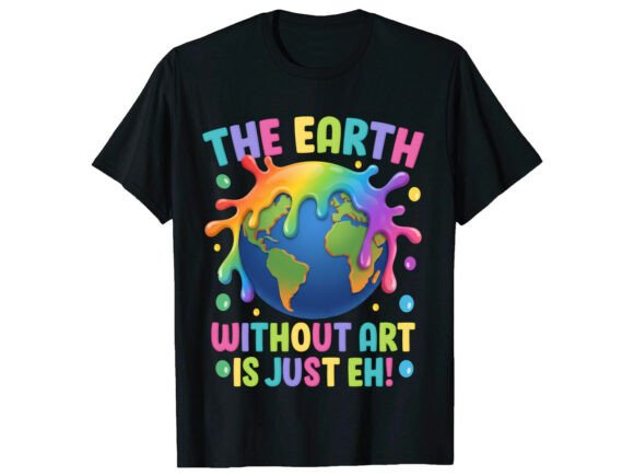 Colorful Art Lover Earth Day T-Shirt Graphics