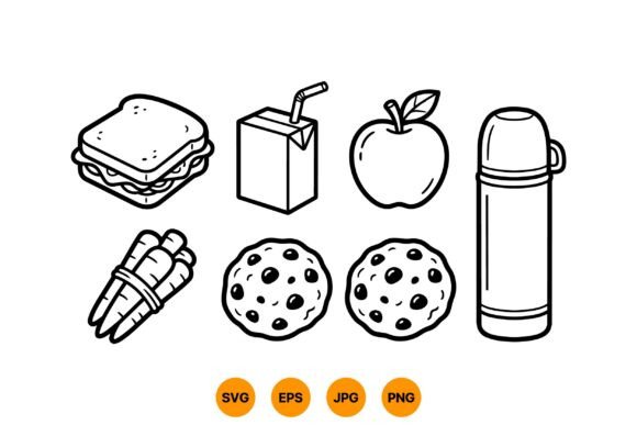 Cute Lunchbox Clipart Pack: Graphics & Illustrations