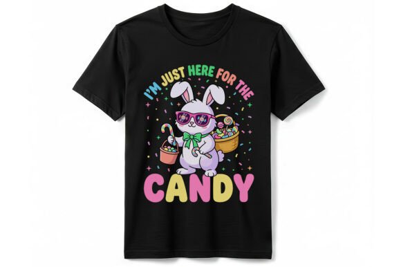 Easter Bunny Candy Graphics for T-Shirt Designs