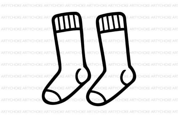 Football Socks Doodle: Fun Graphics & Icons