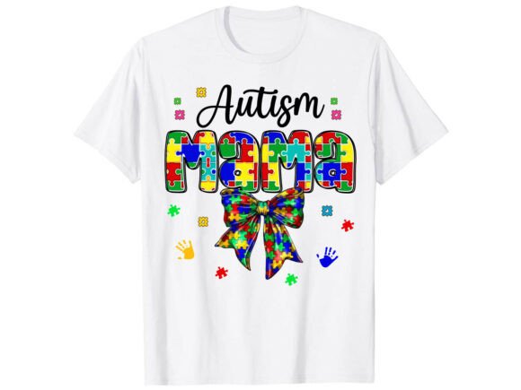 Mama Puzzle Bow Graphics & T-Shirt Designs