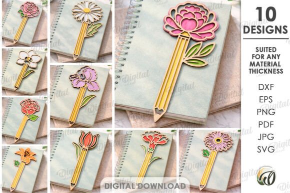Teacher Pencil Flowers: Laser Cutting for Other Art Amp