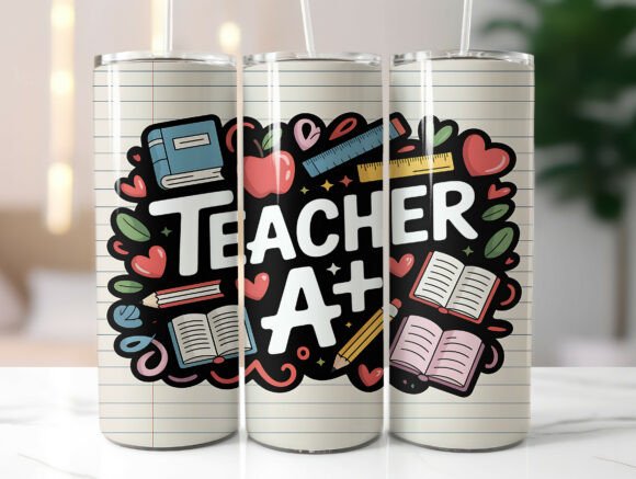 Valentine Teacher Tumbler Graphics Review